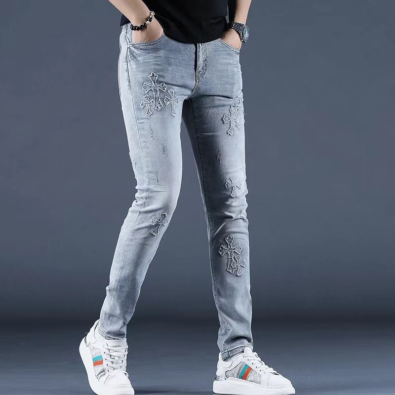 Unisex Classic Denim Jeans Loose Fit Daily Outdoor Wear - Image 3