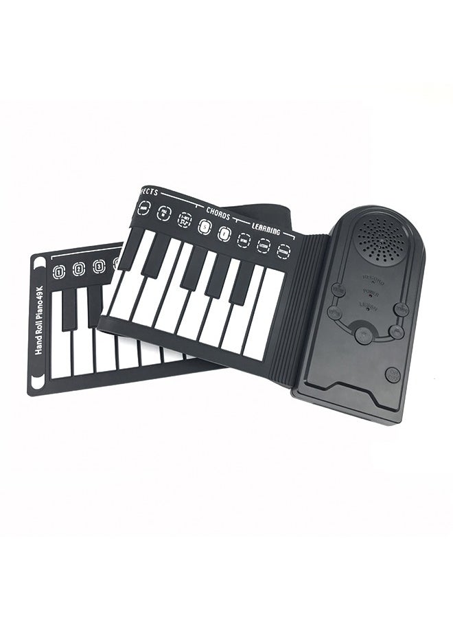 Generic - Portable 49 Keys Flexible Roll Up Piano Electronic Soft Keyboard Piano Silicone Rubber Keyboard ABS Plastic - Image 1