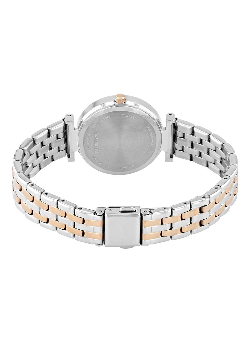 CITIZEN ساعة يد نسائية من الستانلس ستيل بعقارب دائرية الشكل ER0218-53L - 30 ملم  - Image 2