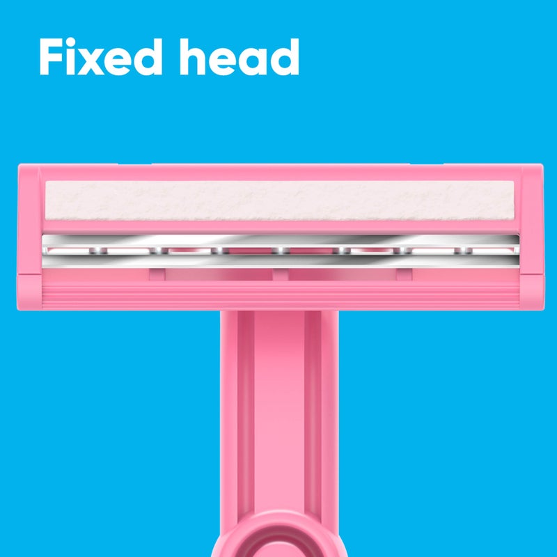 Gillette Venus Daisy Classic Disposable Razors for Women, 18 Count, Hair Removal for Women - Image 3