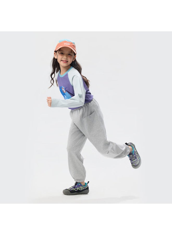 Ebaer Kids Boys Knit Pants Spring Autumn Jogger Pants Children's Sports Casual Pants Girls Sweatpants Mist Gray 130 - Image 3