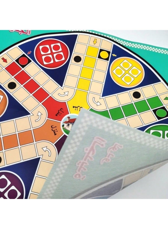 جيجيرو لعبة لودو الاستراتيجية العربية، 2-6 لاعبين، العاب لودو وبارتشيسي مناسبة للتجمع العائلي وليلة الأعياد، 50*50 سم - Image 3