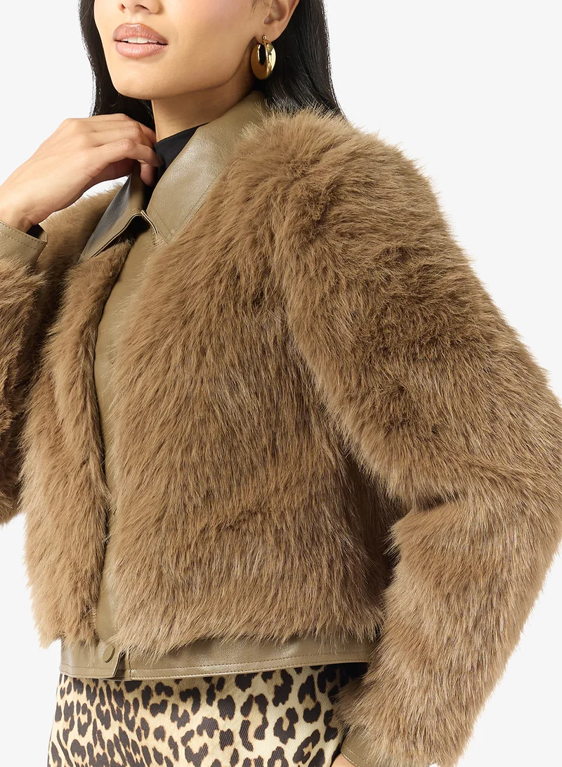 ONLY  Faux Fur Bomber Jacket for Women | Best Price UAE