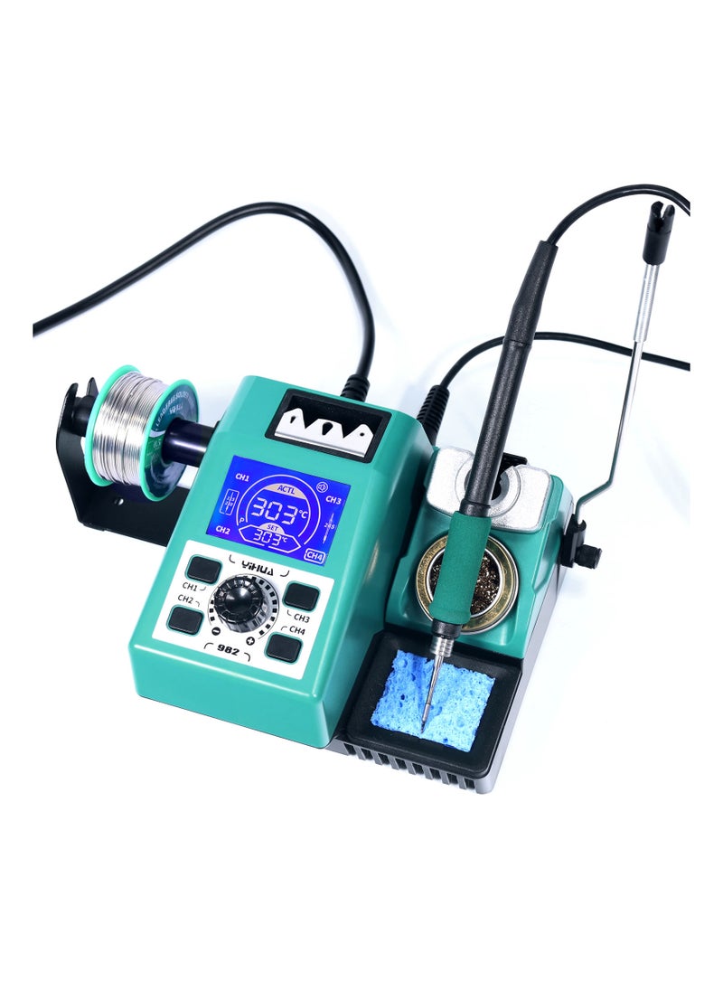 Yihua YIHUA 982 Precision Soldering Iron Station Kit with Digital LCD Display, 210 Soldering Tip Cartridge Compatible, Solder Wire Dispenser and, 4 Memory Channels, Auto Shutdown, Rapid Heating  - Image 2