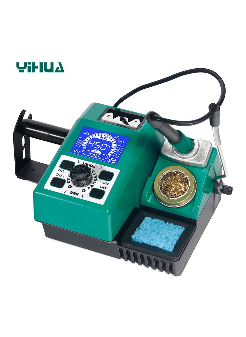 Yihua YIHUA 982 Precision Soldering Iron Station Kit with Digital LCD Display, 210 Soldering Tip Cartridge Compatible, Solder Wire Dispenser and, 4 Memory Channels, Auto Shutdown, Rapid Heating  - Image 1