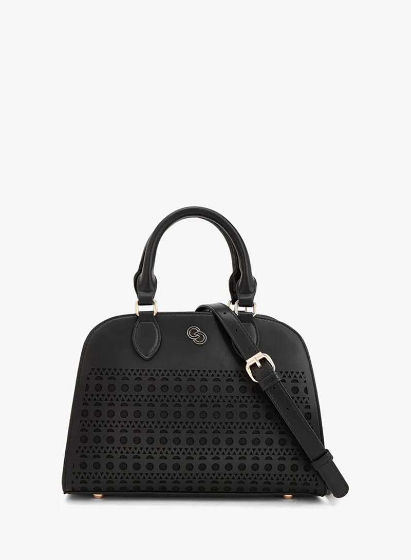 Cutwork Tote Bag With Detachable Strap