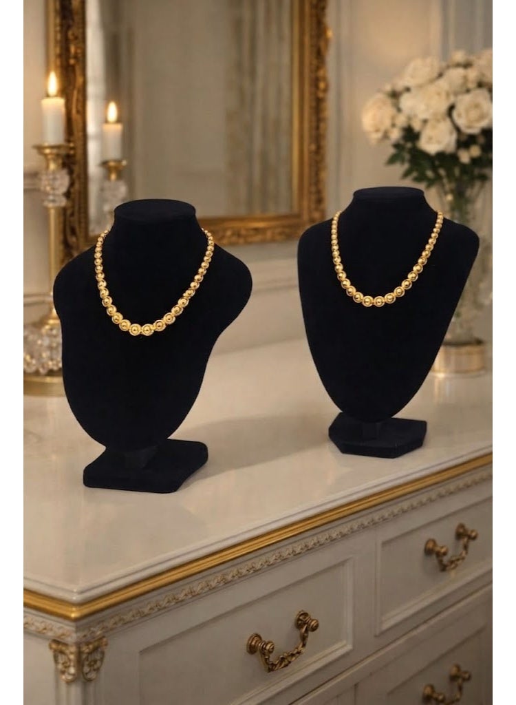 co arma Luxury necklace and chain display stand and mannequin for shops and home, black color, (one) piece only - Image 3