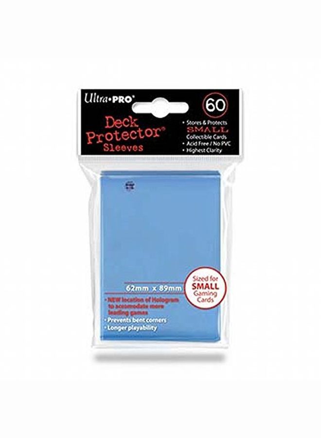 Ultra Pro Sleeves 60 D10 Card Game (Small Light Blue)  - Image 1