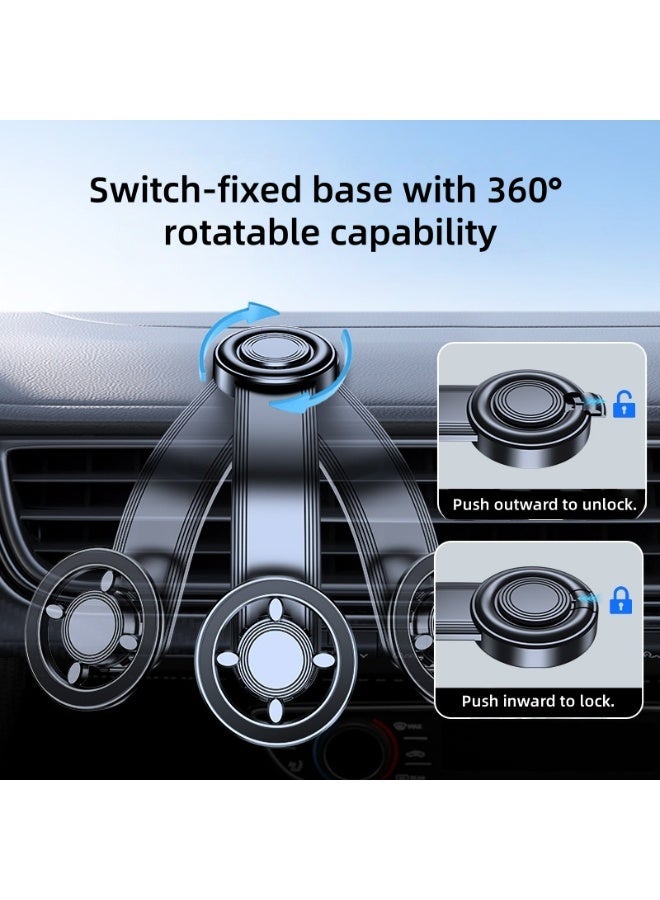 ChatGPT 说：  حامل هاتف للسيارة مزود بتقنية MagSafe بزاوية دوران 360 درجة – قاعدة مغناطيسية فائقة القوة للتثبيت على لوحة القيادة أو الكونسول. - Image 4