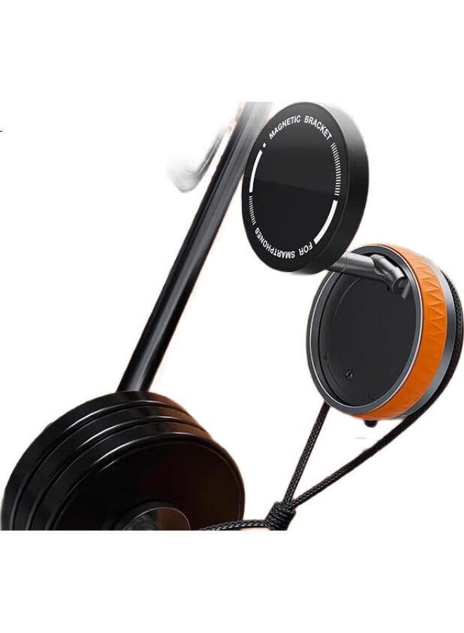 Lingchen Car Mount Phone Holder Car Navigation Windshield Dashboard Air Outlet Big Suction Cup - Hermes Orange - Image 2