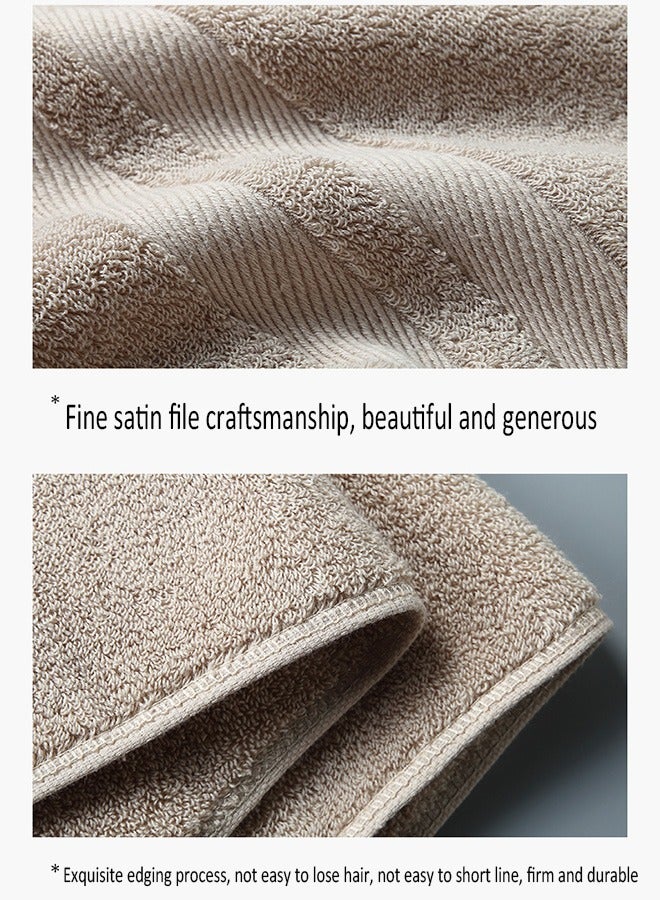 Arabest Two-piece household daily cotton bath towel and cotton towel thickened and absorbent-gray - Image 5