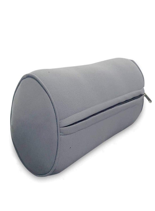 WROXTY Foam Neck Roll and Cervical Bolster Round Pillow with Removable Washable Soft Cover for Spine and Neck, Back, Lumbar, Leg, Vertebra, Shoulder Relaxer, Pain Relief & Support (18.5" X 6.5") - Image 5