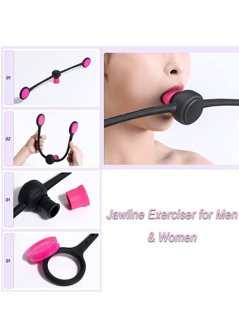 Generic Exerciser for Men Women Face and Neck Exerciser Double Chin Breathing Exercise Device Jaw Face Slimmer Powerful Jaw Trainer for Beginner Intermediate Advance Users Slims Tones the Face  - Image 3