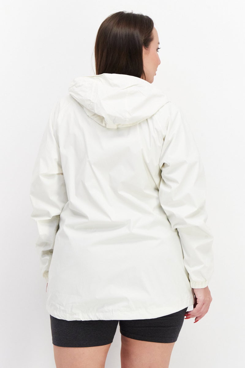 Trespass Women Brand Logo Windbreaker Jacket, Off White - Image 4