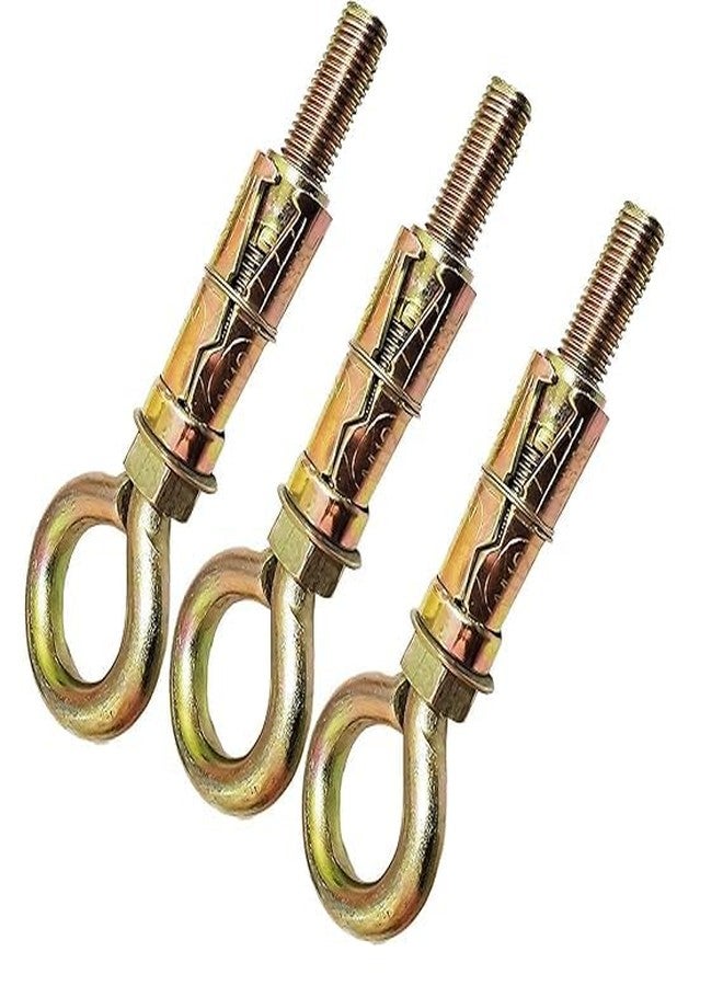 TheMujtaba Hook Anchor Round Close Brass Hook Fasteners, Brass Best Hook (Color - Golden) (6mm),(Pack of 12) - Image 3
