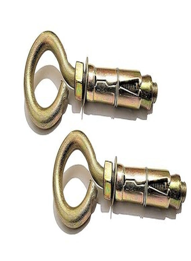 TheMujtaba Hook Anchor Round Close Brass Hook Fasteners, Brass Best Hook (Color - Golden) (6mm),(Pack of 12) - Image 4
