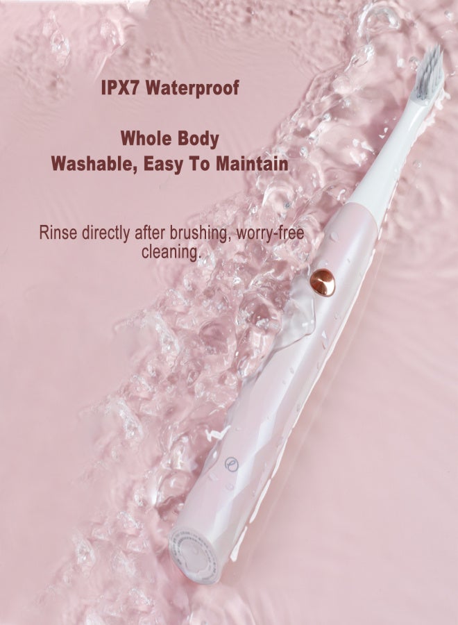 إنشن فرشاة أسنان كهربائية قابلة لإعادة الشحن من إنشن T501، فرشاة أسنان صوتية بثلاثة أوضاع تنظيف، مقاومة للماء، فرشاة أسنان أوتوماتيكية بالكامل للبالغين - Image 3