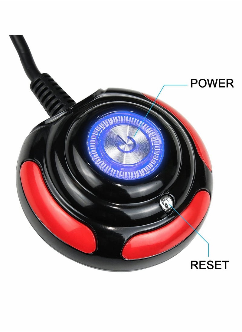 Desktop PC Computer Case Power Supply on/Off Reset HDD Push Round Big Button Switch with 1.6m Cable