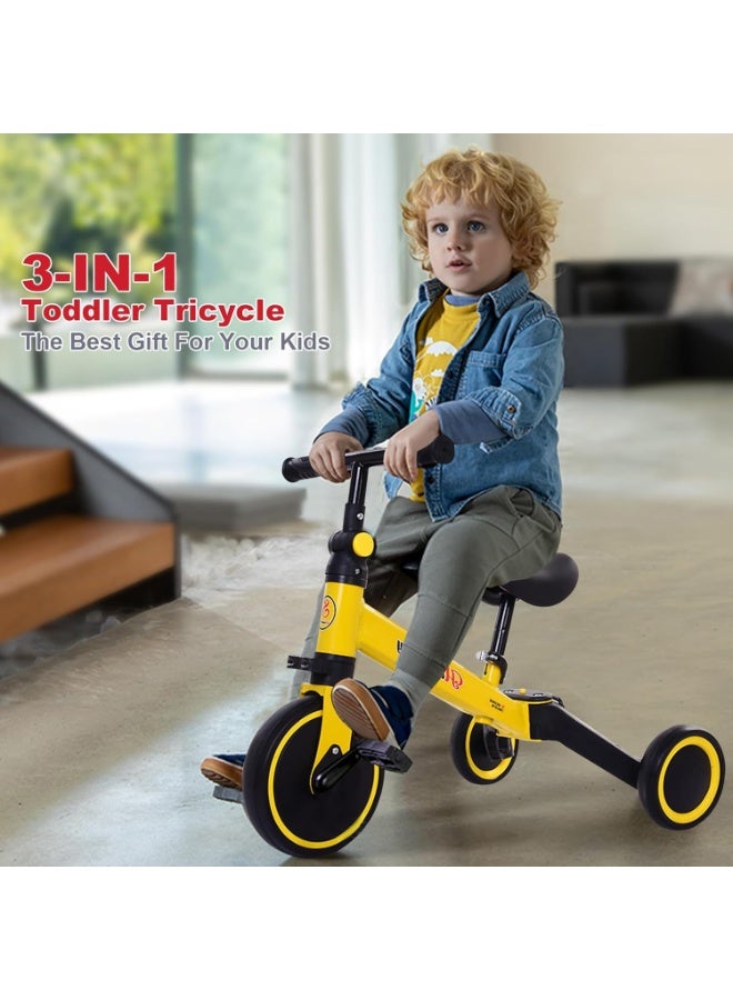 GOLD MANTIS 2-in-1 Kids Balance Bike with Pedals – Toddler Training Bike & Tricycle, Adjustable Seat, Assorted Colors – Lightweight Ride-On Bicycle for Boys & Girls - Image 4