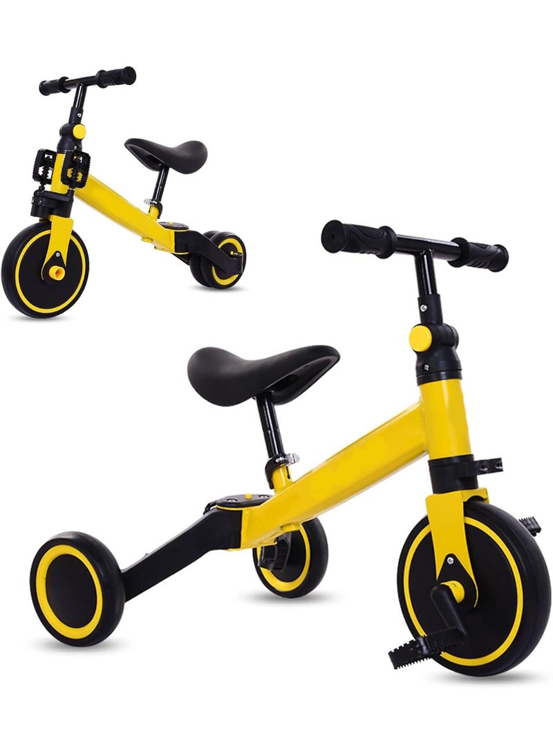 GOLD MANTIS 2-in-1 Kids Balance Bike with Pedals – Toddler Training Bike & Tricycle, Adjustable Seat, Assorted Colors – Lightweight Ride-On Bicycle for Boys & Girls - Image 3