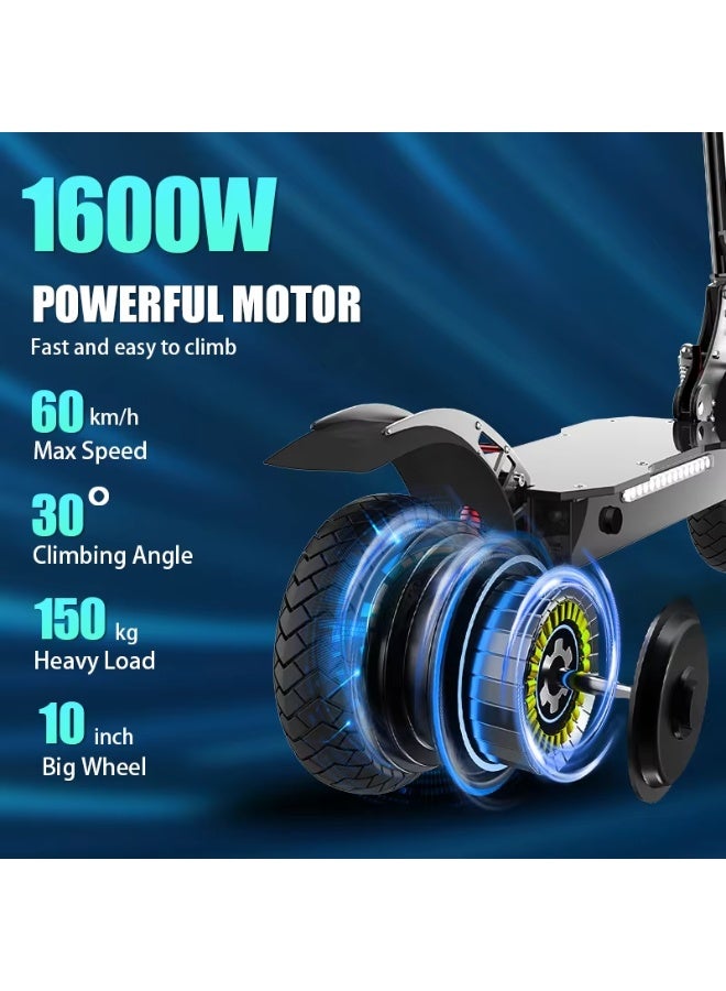 أجوسوس سكوتر كهربائي AJOOSOS X750 للبالغين، بحد أقصى 60 كم/س و70 كم مدى طويل - Image 2
