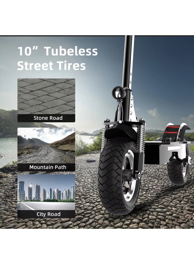 أجوسوس سكوتر كهربائي AJOOSOS X750 للبالغين، بحد أقصى 60 كم/س و70 كم مدى طويل - Image 4