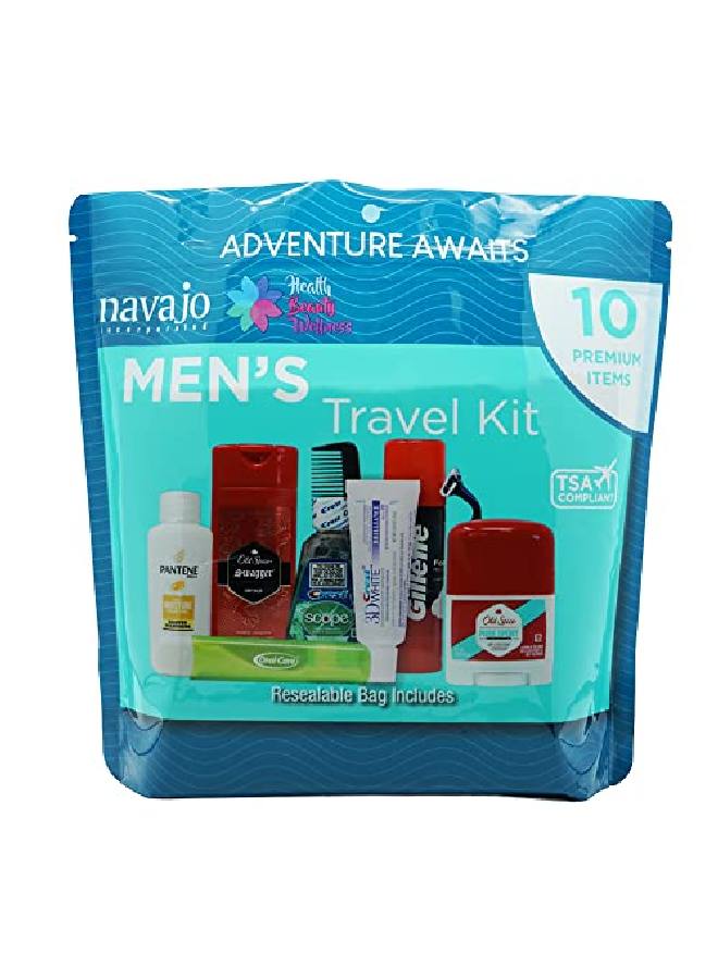 Handy Solutions 10 Piece Resealable Men'S Travel Kit - Image 1