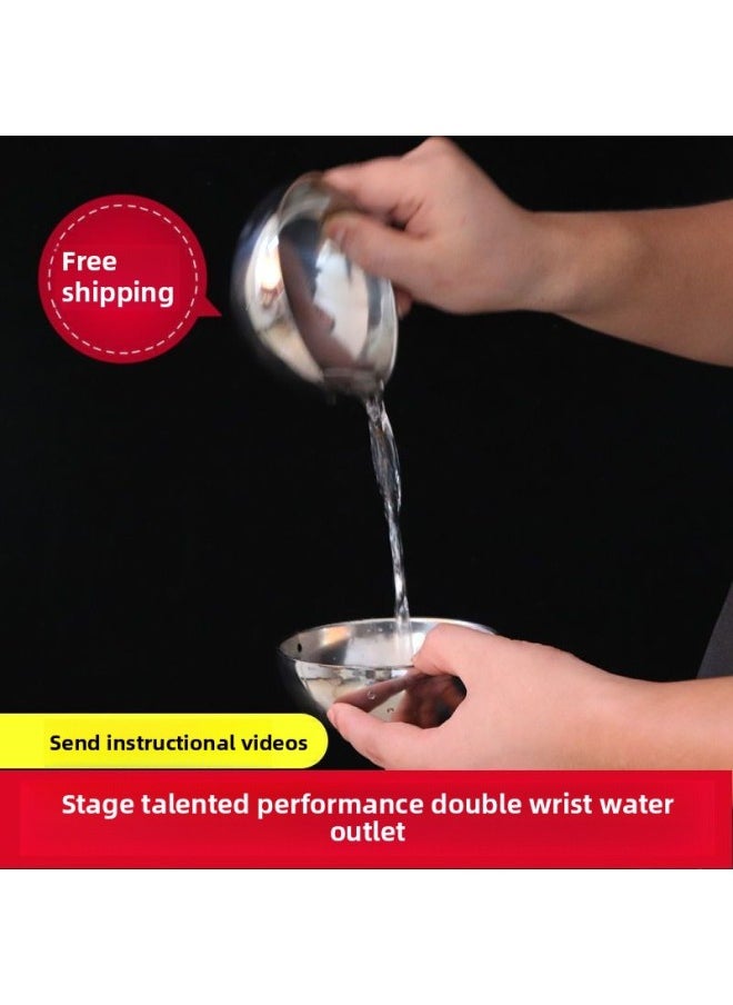 Generic - Toy Double Bowl Out Of Water Empty Bowl Out Of Water Street Stage Talent Show Annual Performance Magic Props Package-Color:B12 Magic - Image 1