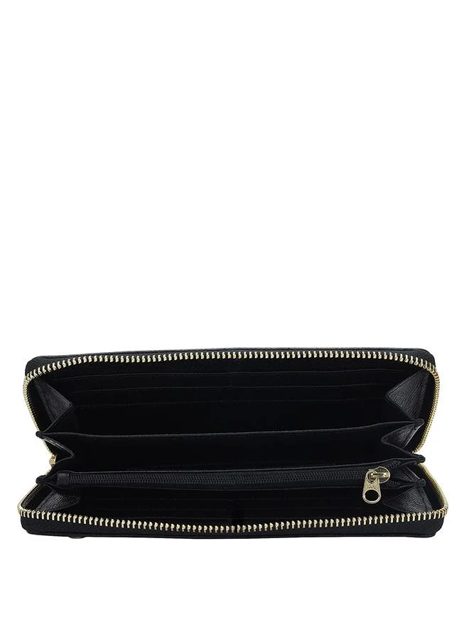 Da Milano  Genuine Leather Black Ladies Wallet for Women | Best Price UAE