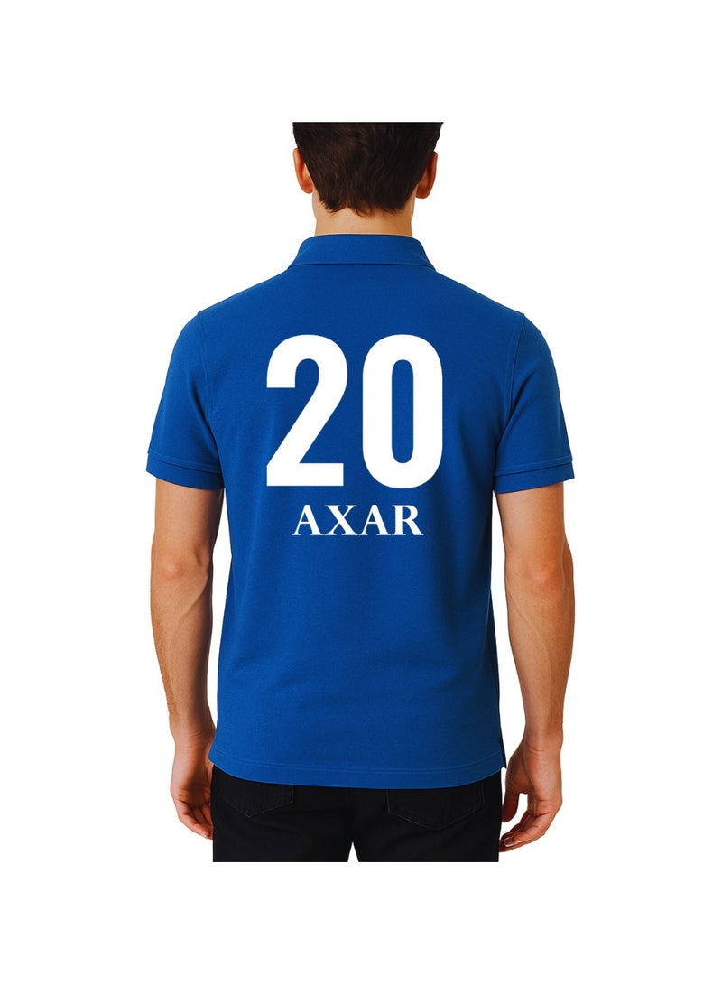 Delhi Capitals Cricket Men's Dry-Fit Polo Neck T-Shirt|DC Tshirt With Cap|Soft&Breathable Sportswear For Cricket Lovers|Wear It For Games