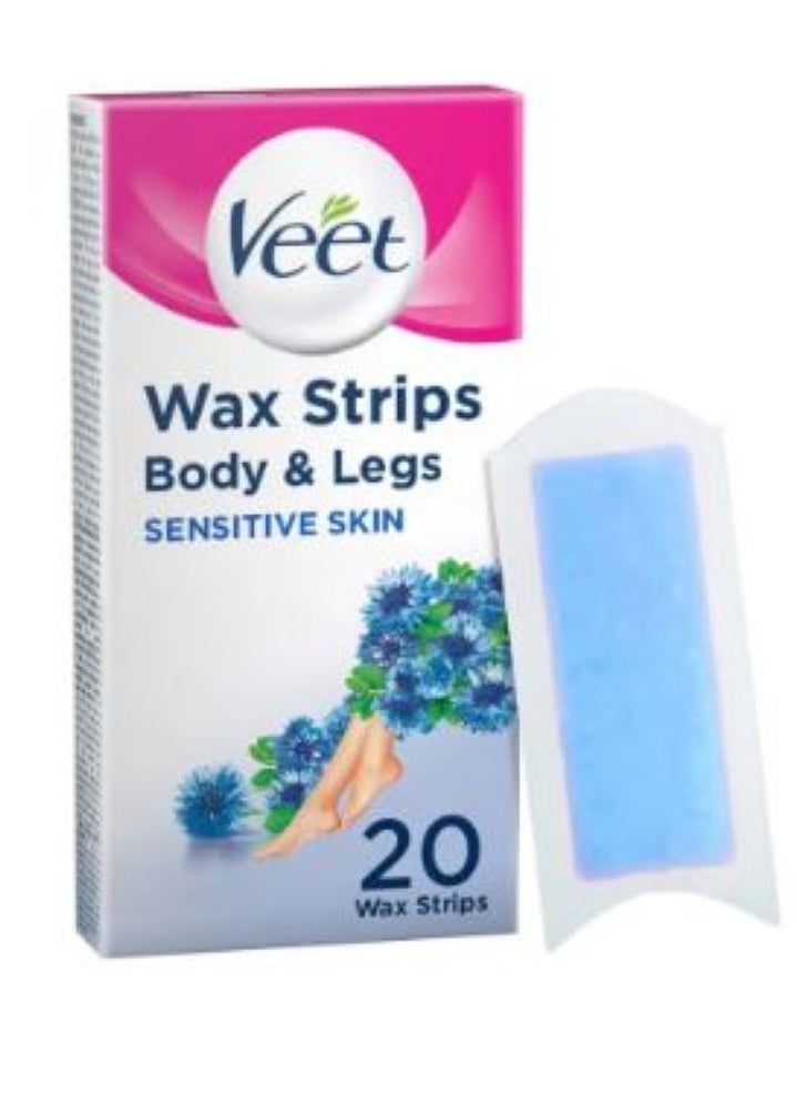 Veet Wax Strips For Sensitive Skin 20 Pieces