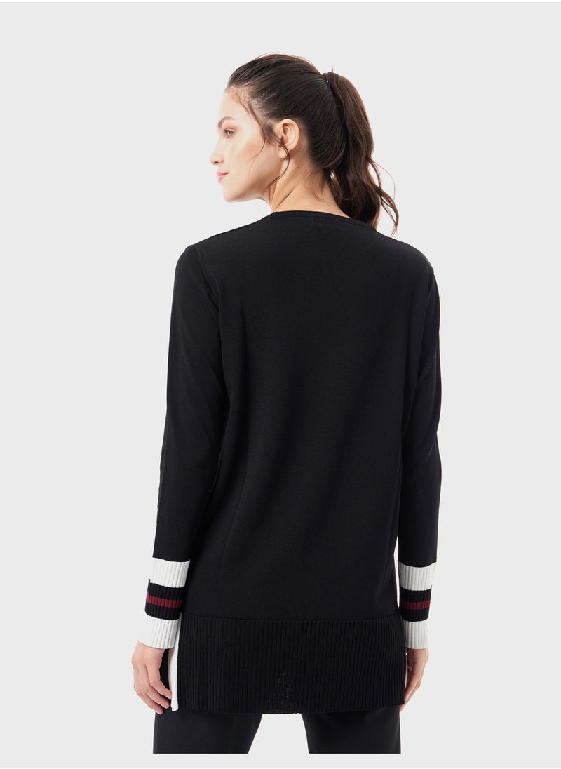 MIZALLE - Knitted Tunic Top - Image 1