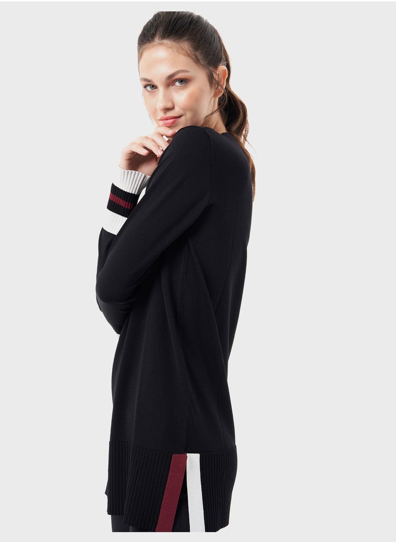 MIZALLE - Knitted Tunic Top - Image 1