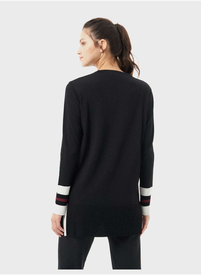 MIZALLE - Knitted Tunic Top - Image 1
