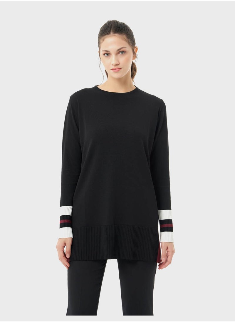 MIZALLE - Knitted Tunic Top - Image 1
