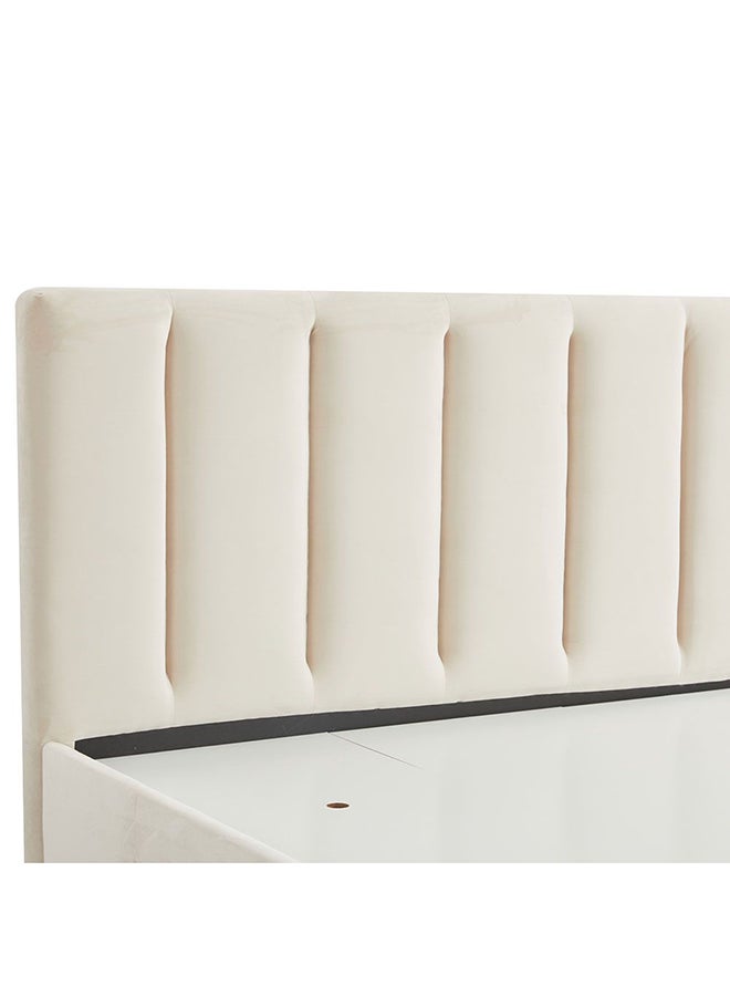 DANUBE HOME Danube Home Vista King Bed With 4 Drawers Sturdy Modern Design Wooden Double Bed Frame Furniture L 220 x W 191 x H 111 cm Light Beige  - Image 5