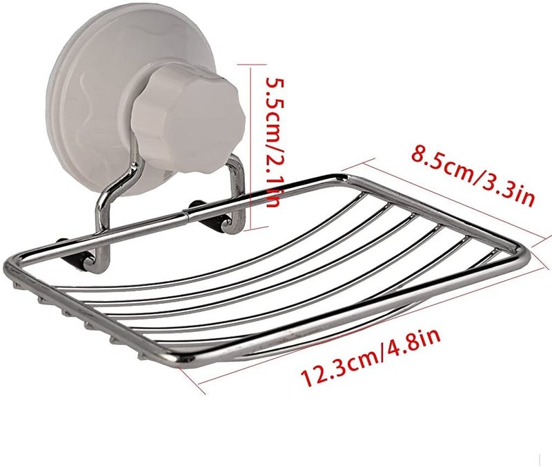 Funeiko Soap Holder for Bathroom Wall Mounted - Stainless Steel Soap Holder Bathroom Accessories Items - Soap Stand for Kitchen Sink Soap Holder Adhesive - Image 4