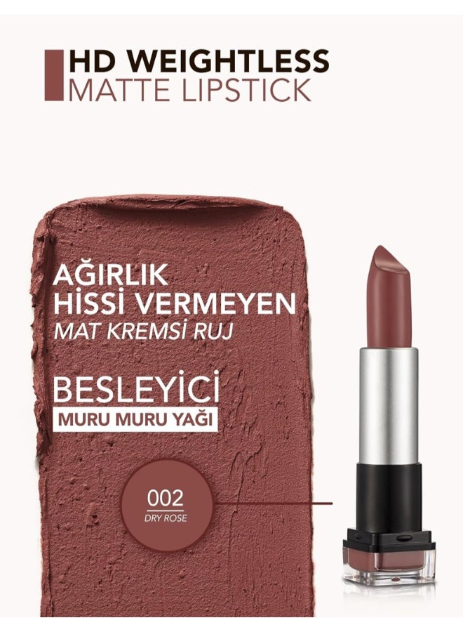 flormar Weightless Matt Lipstick Brown - Image 4