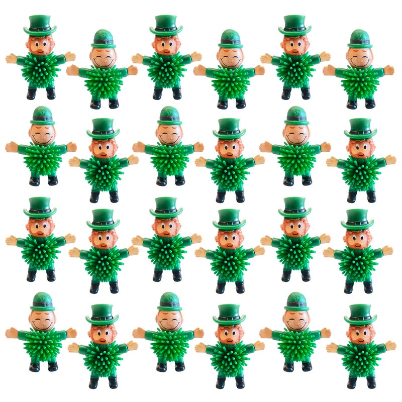 Cherislpy 24Pcs St Patricks Day Mini Leprechaun ToysSqueeze Porcupine Toys Gifts for Kids Boys Girls St Patricks Day Party FavorHome Decor St Patricks Day - Image 3