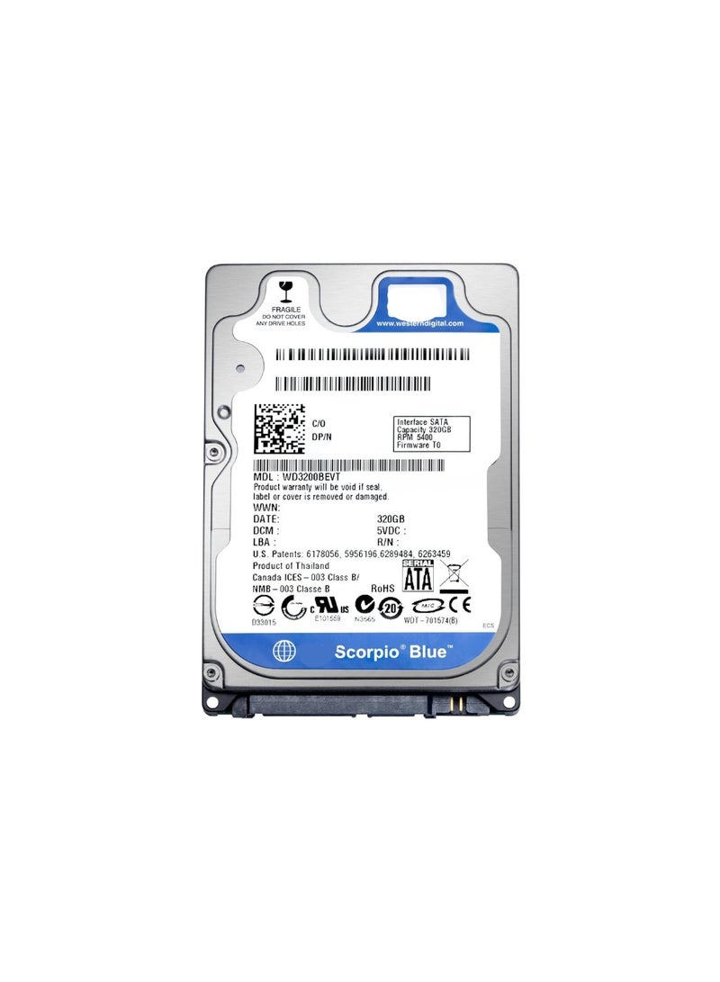 Internal Laptop Hard Drive 500GB 5400 RPM 8MB Cache SATA II 2.5 Inch Bulk/OEM 