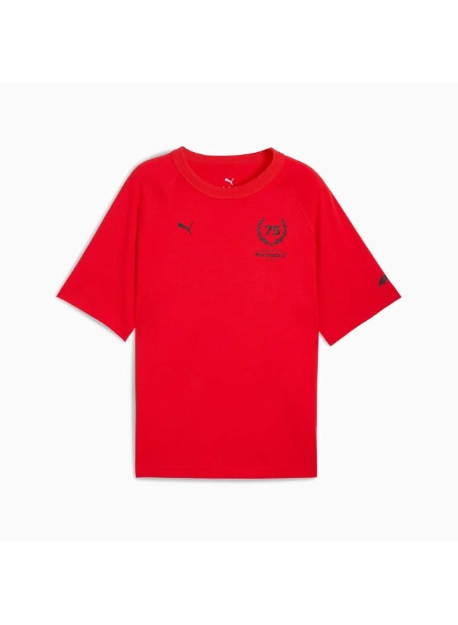 فورمولا1 تي شيرت FORMULA1 مقاس 75 عامًا - أحمر بوب مريح