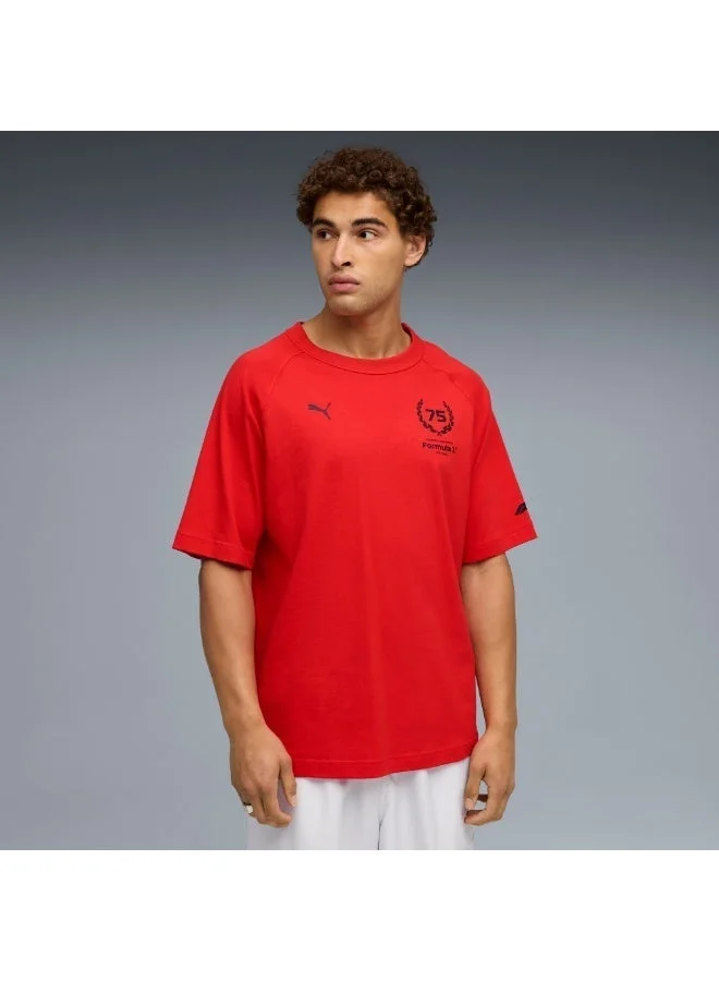 فورمولا1 تي شيرت FORMULA1 مقاس 75 عامًا - أحمر بوب مريح