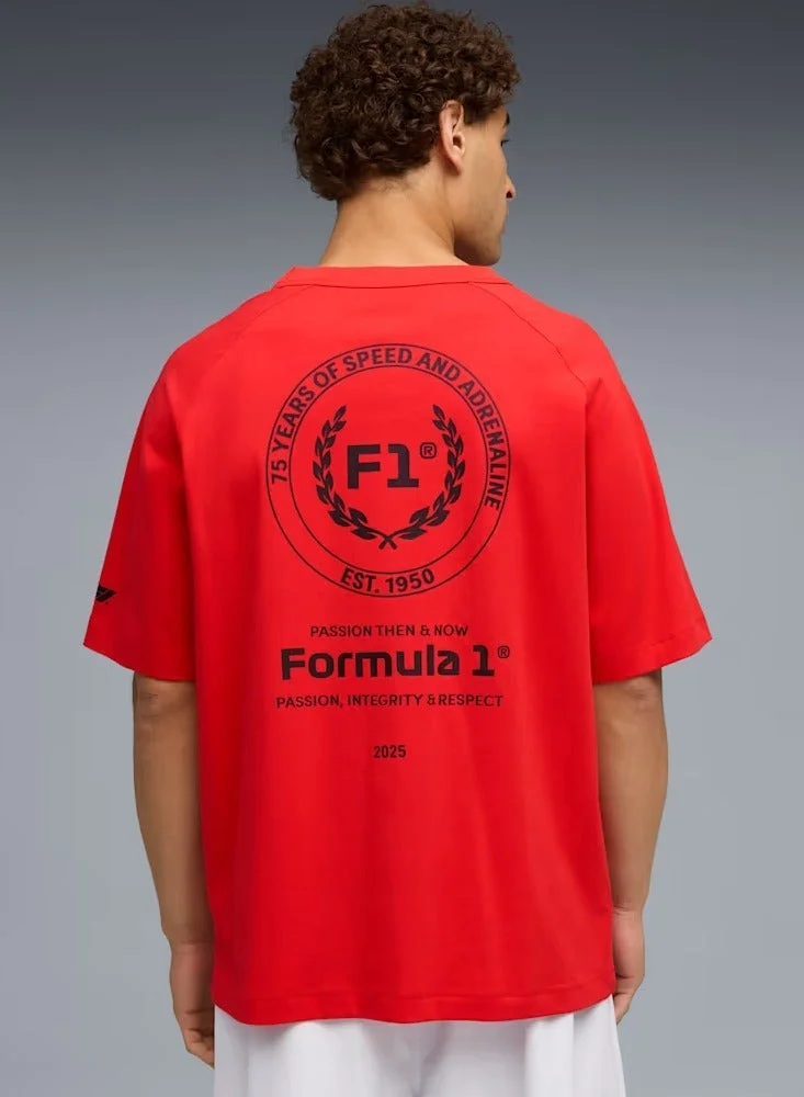 Formula1 FORMULA1 Tee 75yrs - Relaxed Pop Red