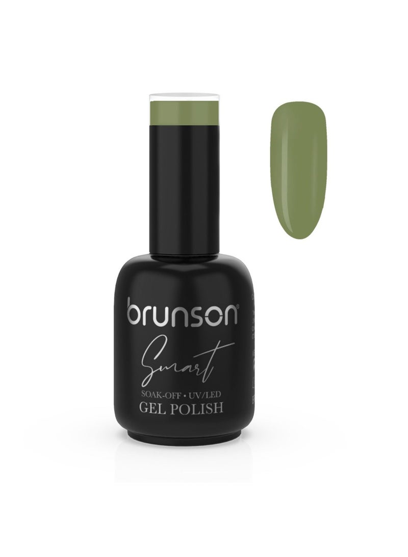 brunson Gel Polish, 15ml Smart Gel Nails Glossy Shine Finish Long Lasting Soak off UV Gel Nal Polish for Nail Art French Manicure Pedicure Salon Quality Chip Resistant Gel Nail Extensions UV Gel Nail Paint
