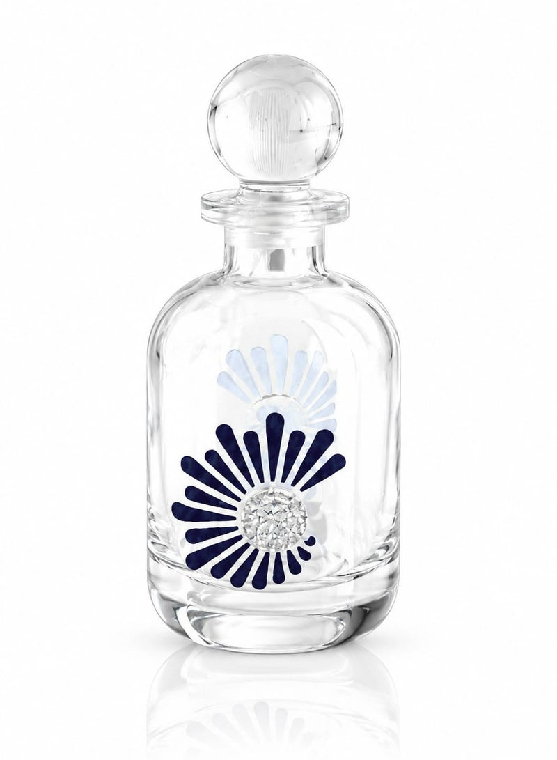 Radin Refillable Empty Perfume Oil Bottle 150 Ml With Flower Design Cover For Attar And Fragrance Storage - Image 1