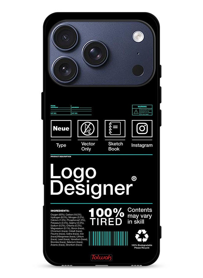 Tolwak Apple iPhone 17 Pro Protective Case Cover Logo Designer Sticker - Image 1