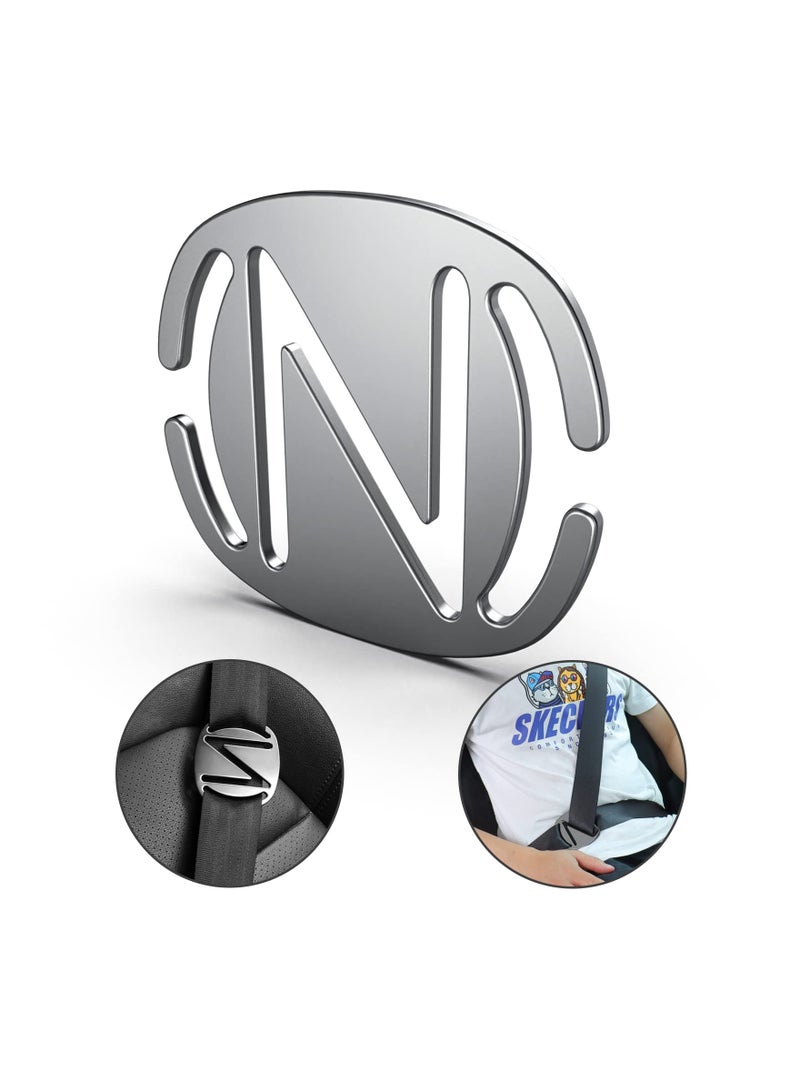 مشابك حزام الأمان العالمية ومعدل للبالغين والأطفال والنساء الحوامل - موضع كتف مريح لراحة قيادة محسّنة (عبوة واحدة) - Image 1