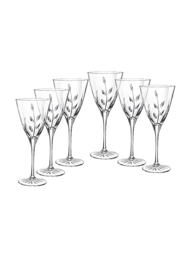 RCR Luxury French Crystal Juice Glass Set, 6 Pieces 🥂 | Tree Branch Pattern Design 🌿 | Elegant Clear Glass Glasses for Drinks, Juices, and Sophisticated Hospitality | Height 19 cm - Image 5