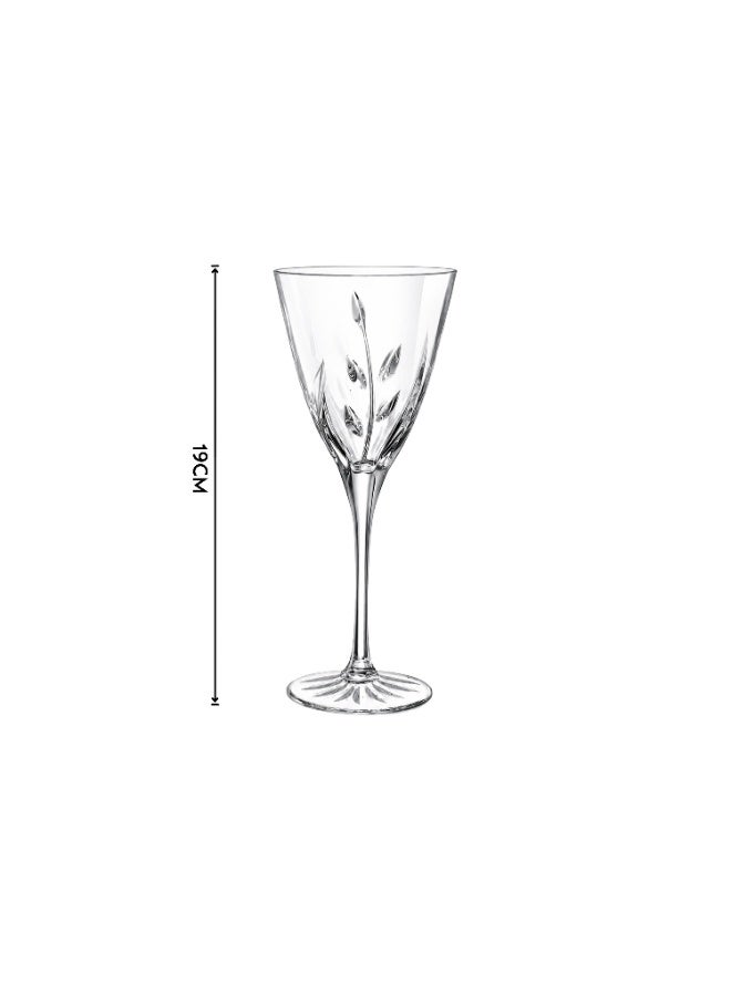 RCR Luxury French Crystal Juice Glass Set, 6 Pieces 🥂 | Tree Branch Pattern Design 🌿 | Elegant Clear Glass Glasses for Drinks, Juices, and Sophisticated Hospitality | Height 19 cm - Image 4