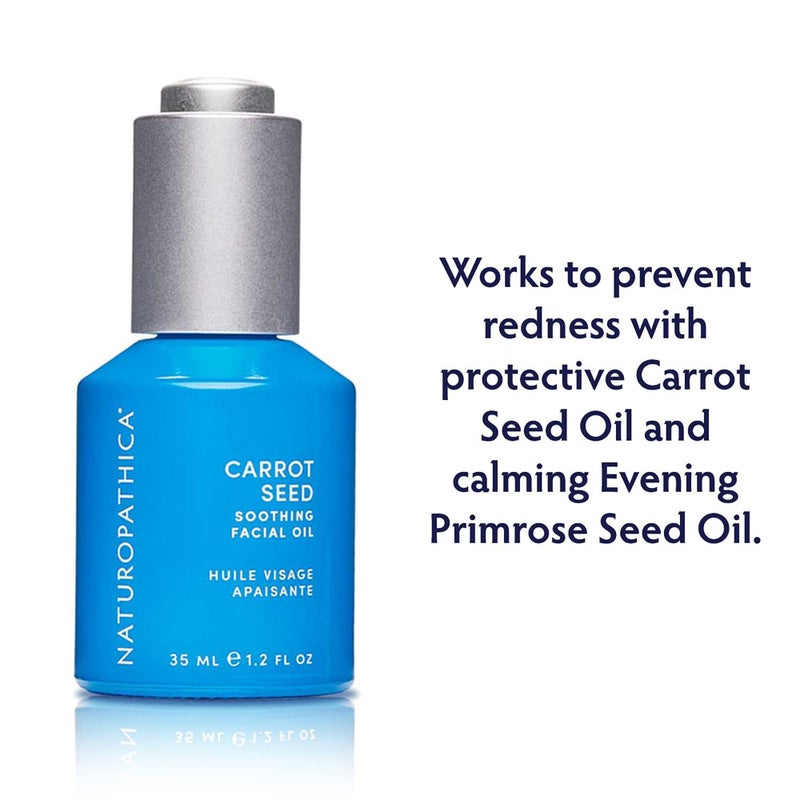 Naturopathica Carrot Seed Soothing Facial Oil, Rejuvenating Face Oil to Help Prevent Redness & Protect Skin, Hydrating Antioxidant Oil for Face, 1.18 fl oz - Image 2